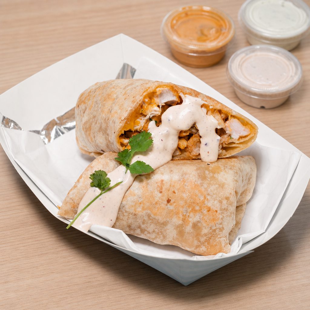 Surf n' Bird Burrito.